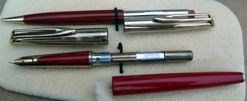 PRISTINE EXAMPLE OF WATERMAN CF IN RED